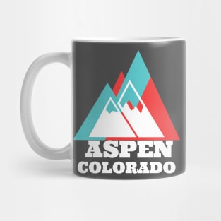 Aspen Colorado Vintage Mountain Travel Mug